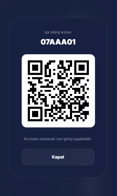 QR Giriş Kodu